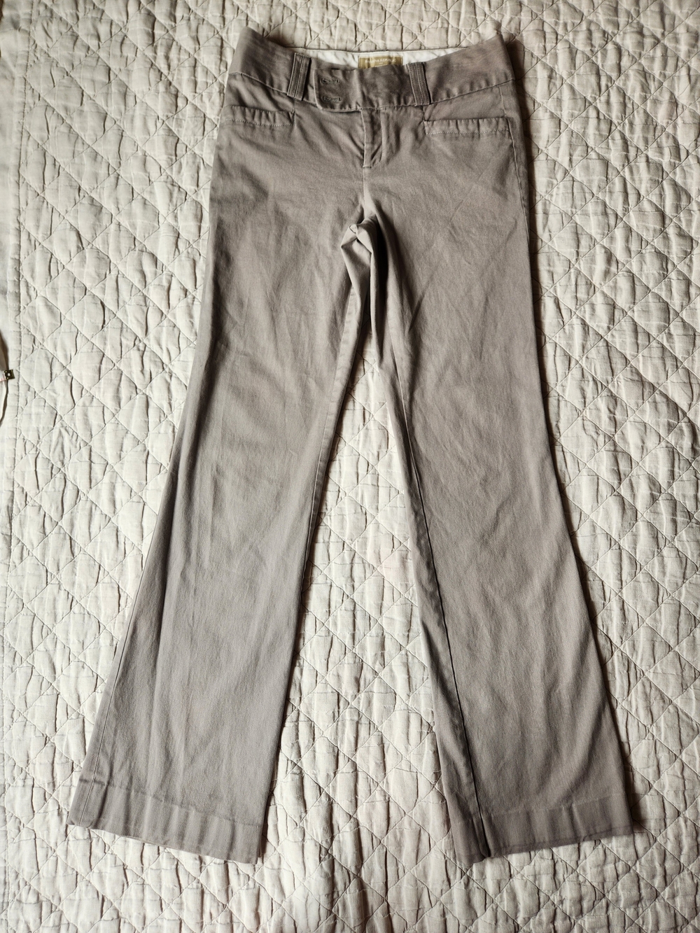 Banana Republic Khaki Mid-rise Boot Cut Women's Pants 4L